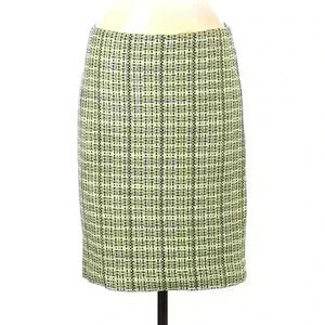 Theory Plaid Muti Color Green Casual Skirt size 6